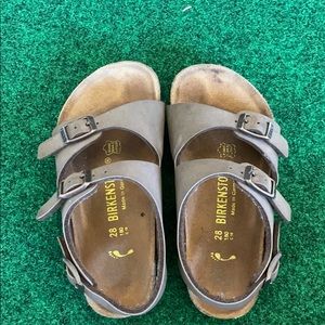 Brown Birkenstock unisex sandals
